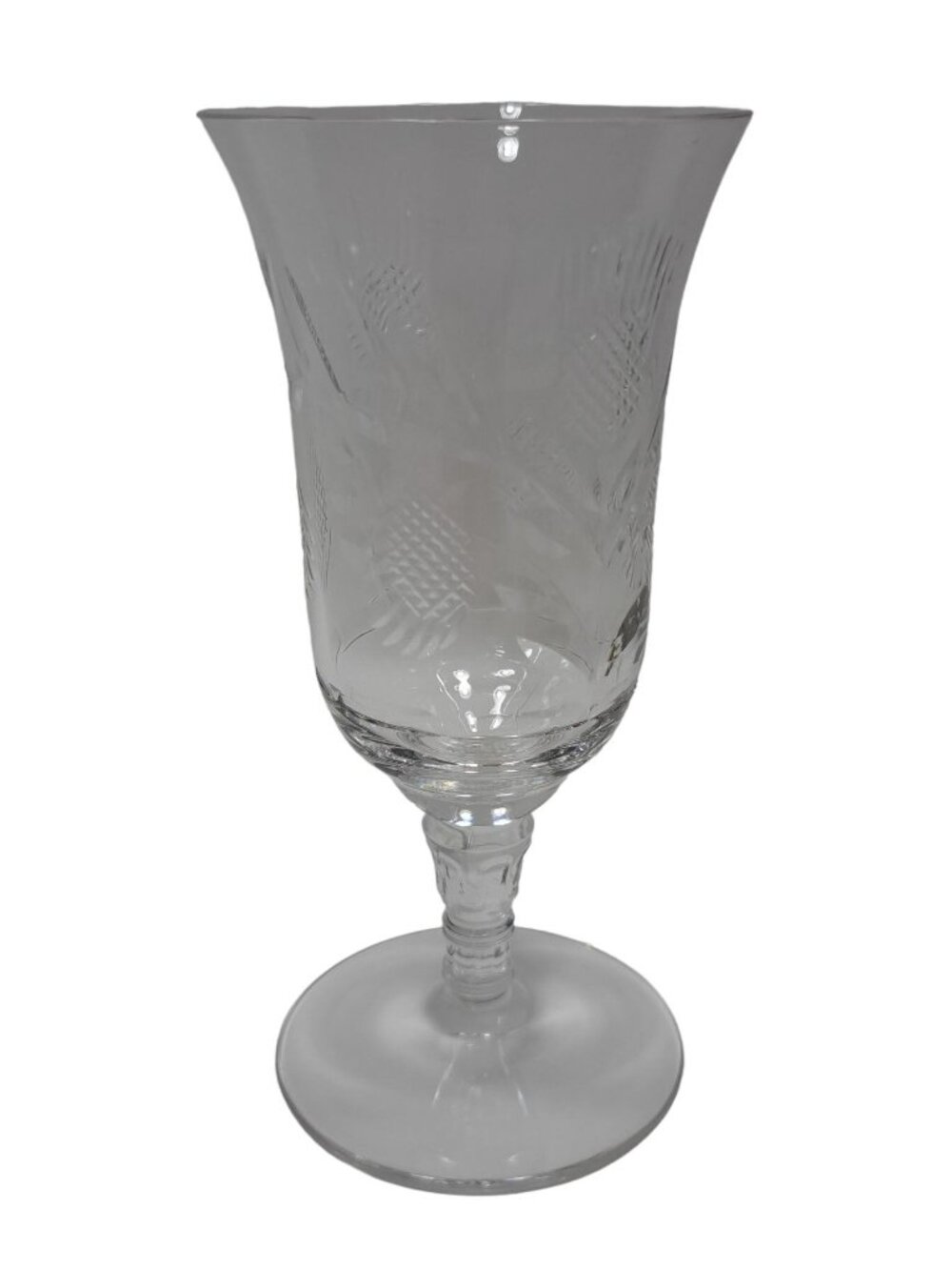 Rock Sharpe Etched Glass Juice Goblet RKA5-1 5" Tall Elegant Drinkware
